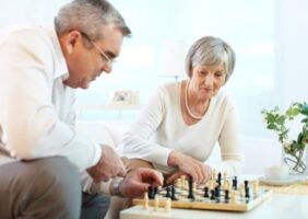 Couple Playing Chess