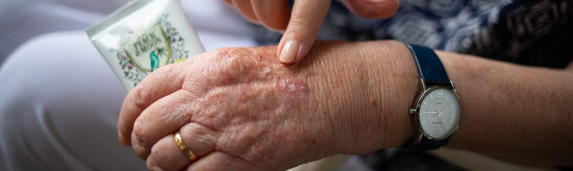 Elderly womans hands