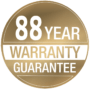 88 Year warranty guarantee