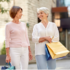 2 elderly women shopping